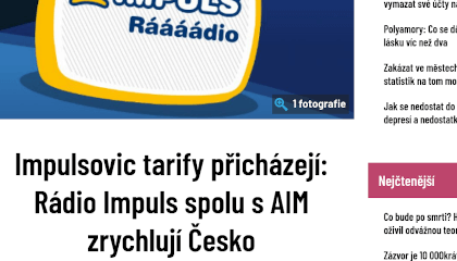 Impulsovic tarify v lifestyle magazínu Flowee