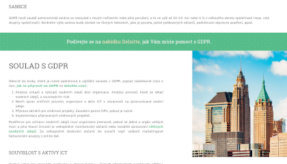 Mikrostránka Direktiva GDPR - detail 2