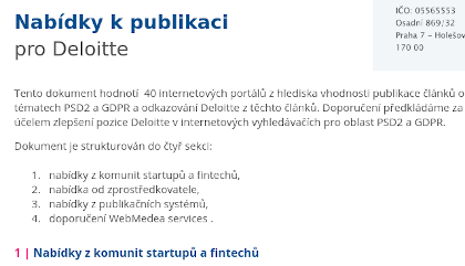 Nabídka vybraných tématicky relevantních médií k publikaci