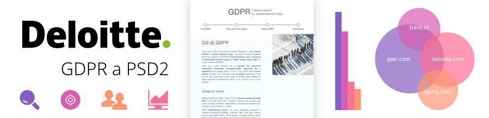 Ukázka studie témat PSD2 a GDPR pro Deloitte