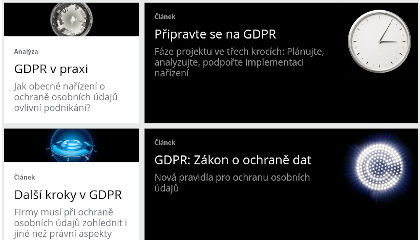 In-house realizace dopadové stránky GDPR na deloitte.com