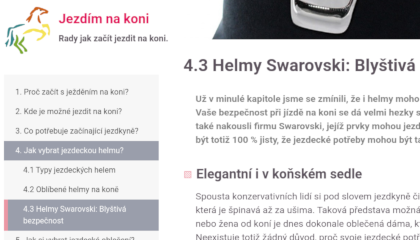 Mikrostránka jezdimnakoni.cz