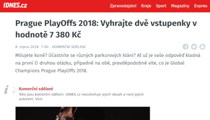 Propagace soutěžního průzkumu